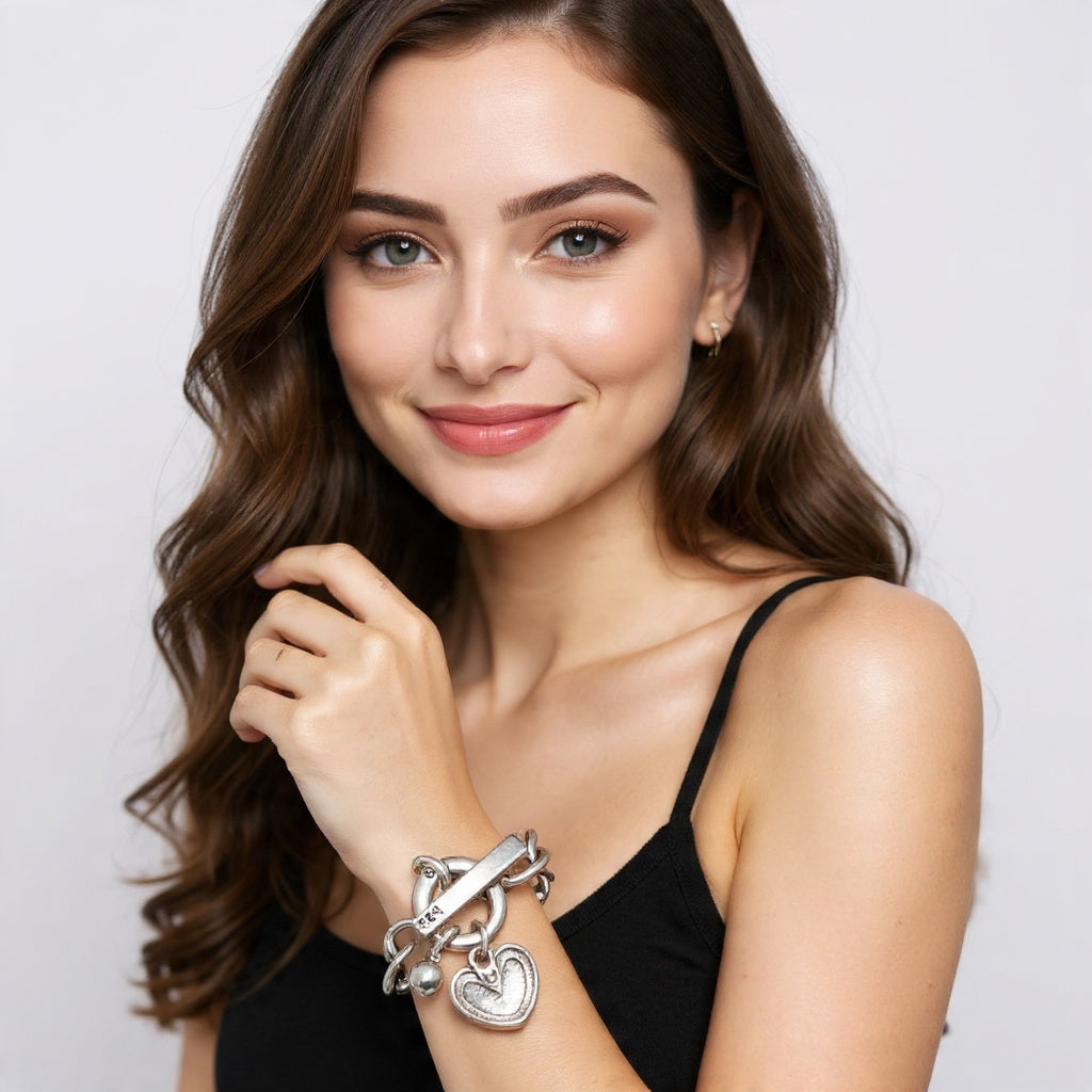 Pulsera cadena charm