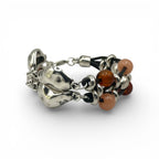 PULSERA PLATA Y CUERO