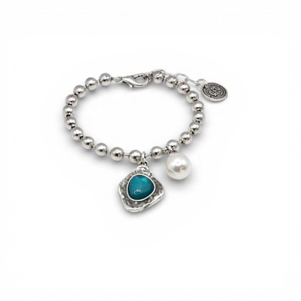 Pulsera Alma bolitas y charms