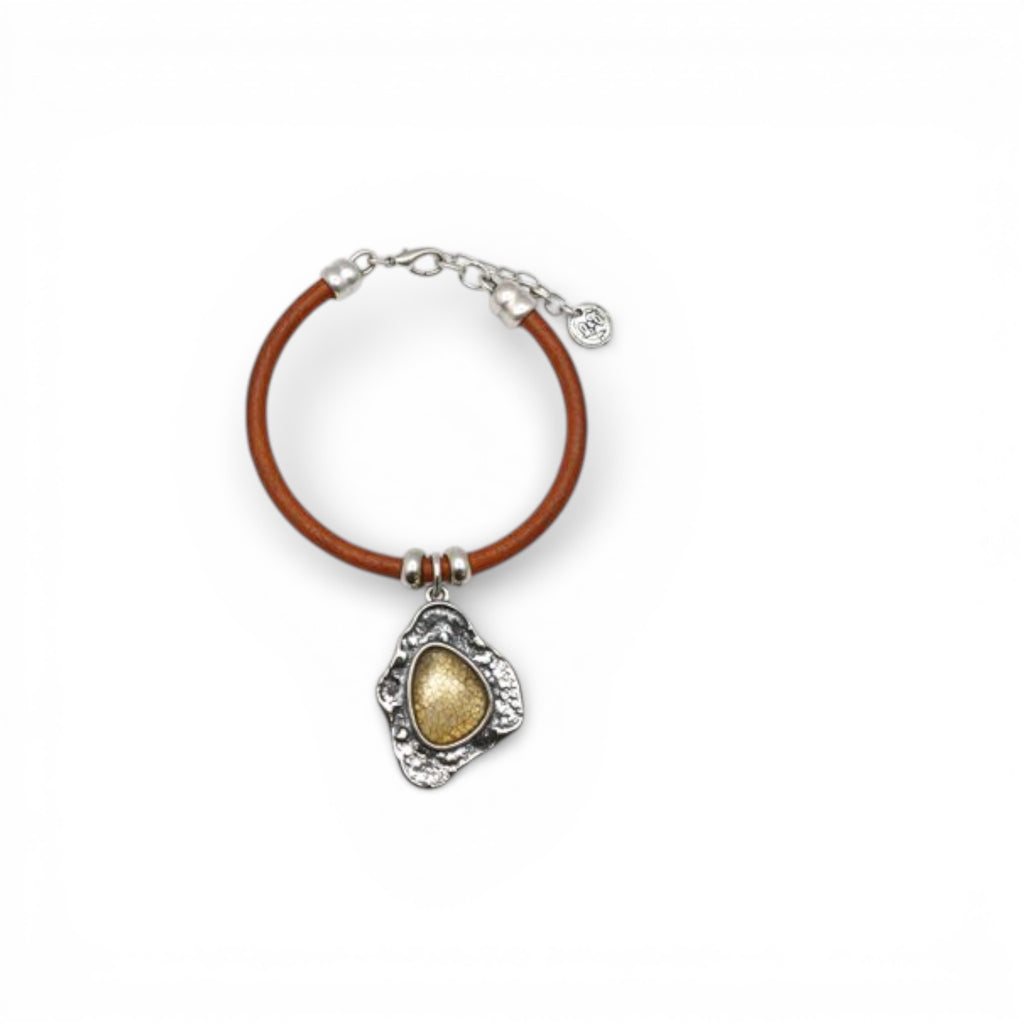 Pulsera Alma charms cuero