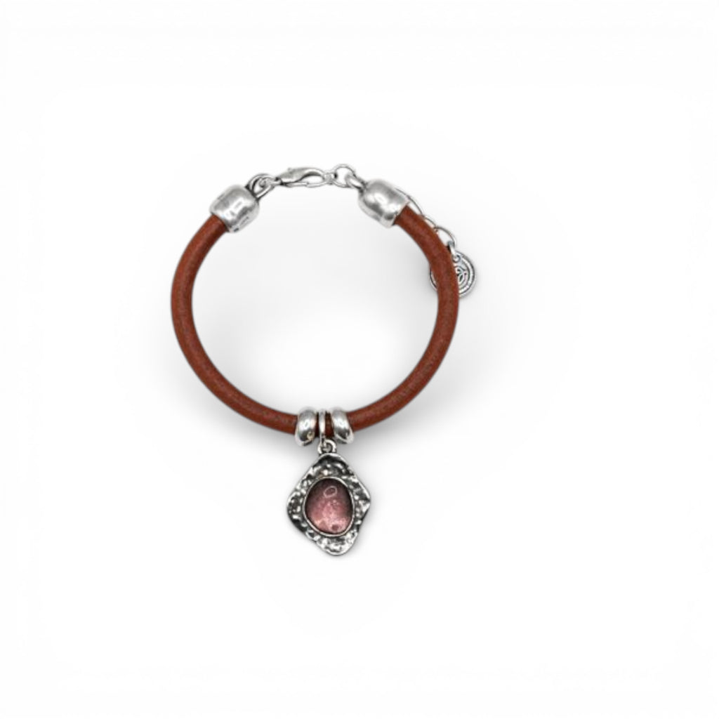 Pulsera Alma charms cuero