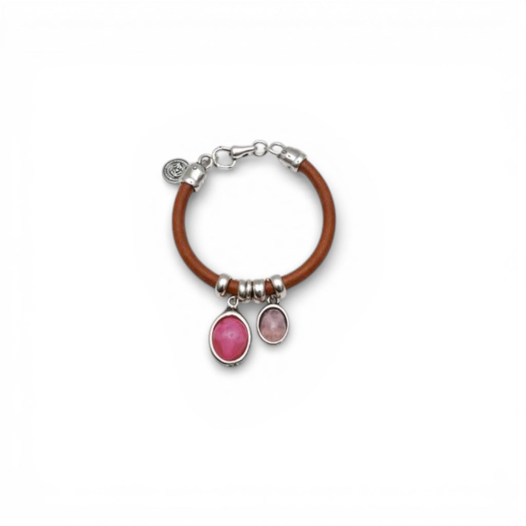 Pulsera Vera cuero charms
