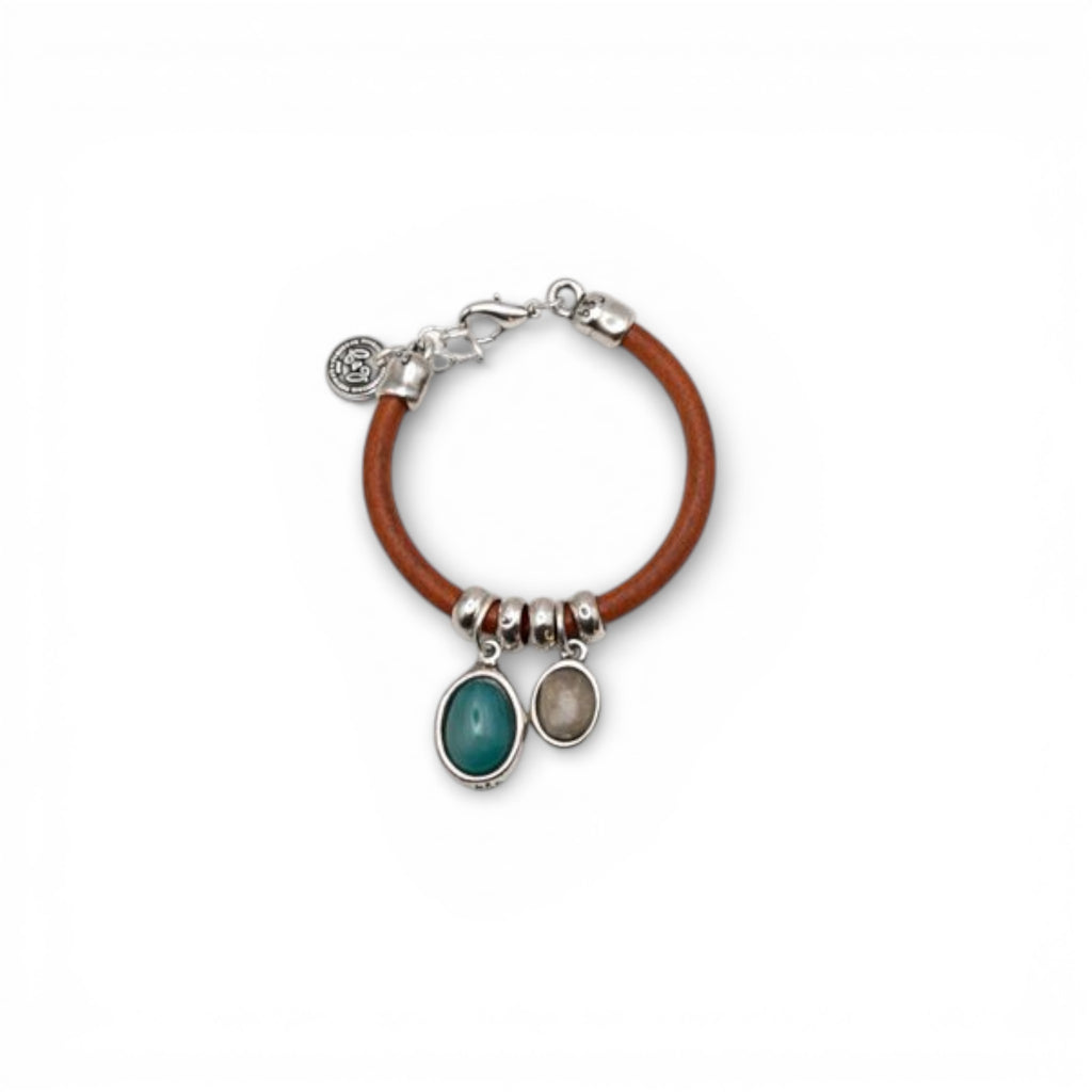 Pulsera Vera cuero charms