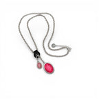 Collar Vera largo cadena piel