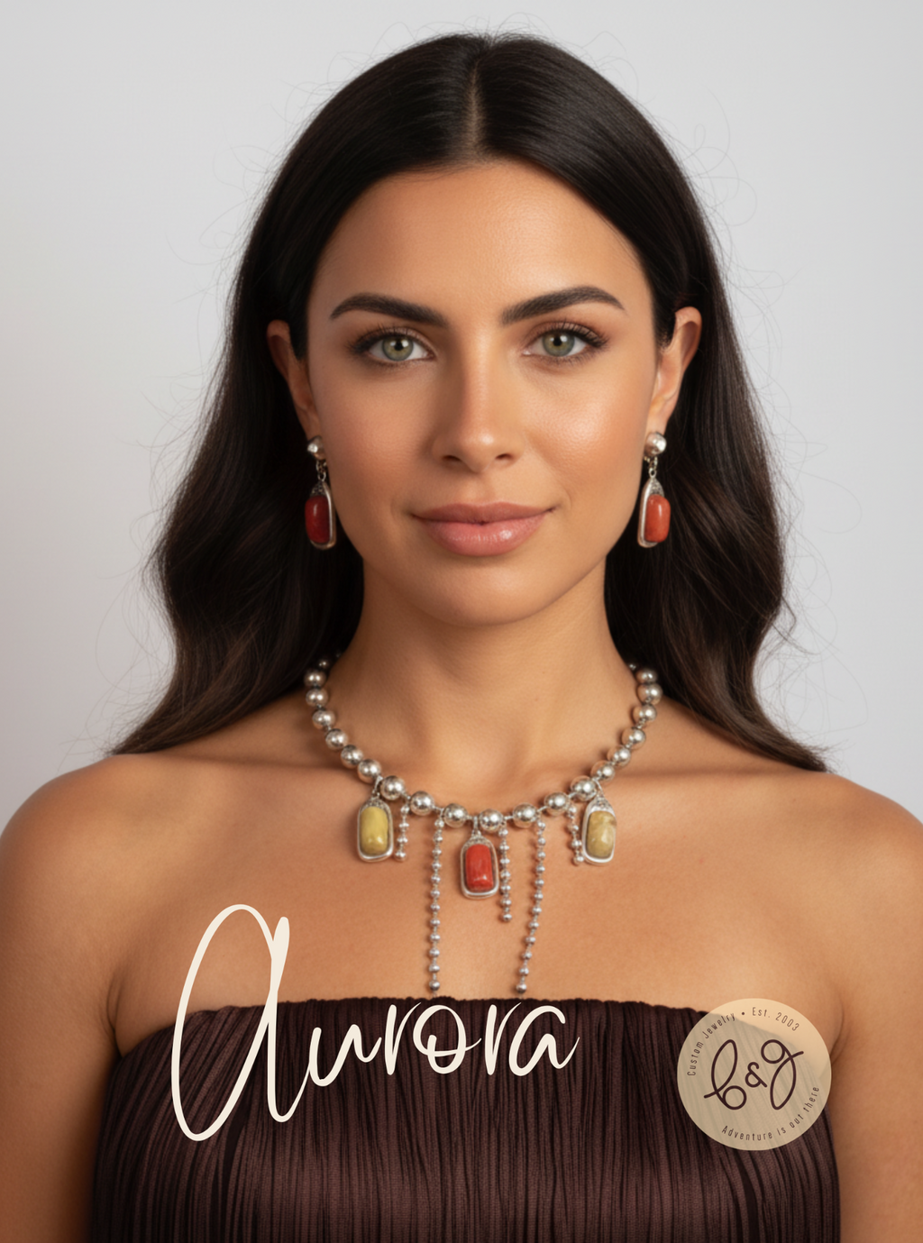 Collar Aurora cadena bolitas