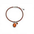 Collar Vera cuero charms