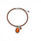 Collar Vera cuero charms