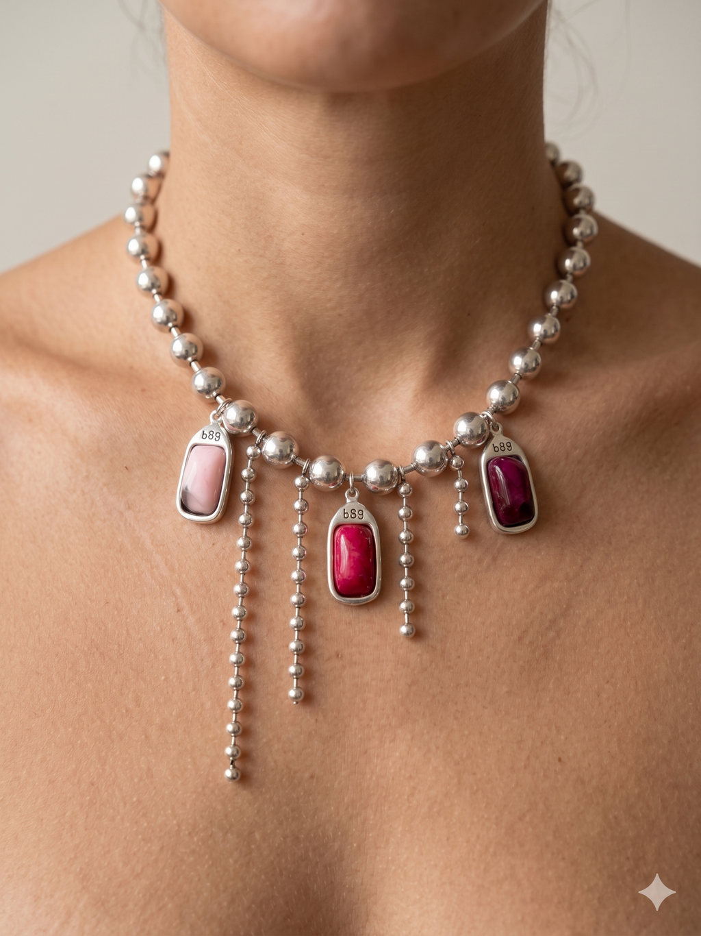 Collar Aurora cadena bolitas