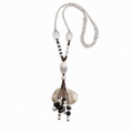 Collar largo oliva
