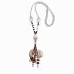 Collar largo oliva