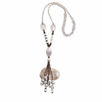 Collar largo oliva