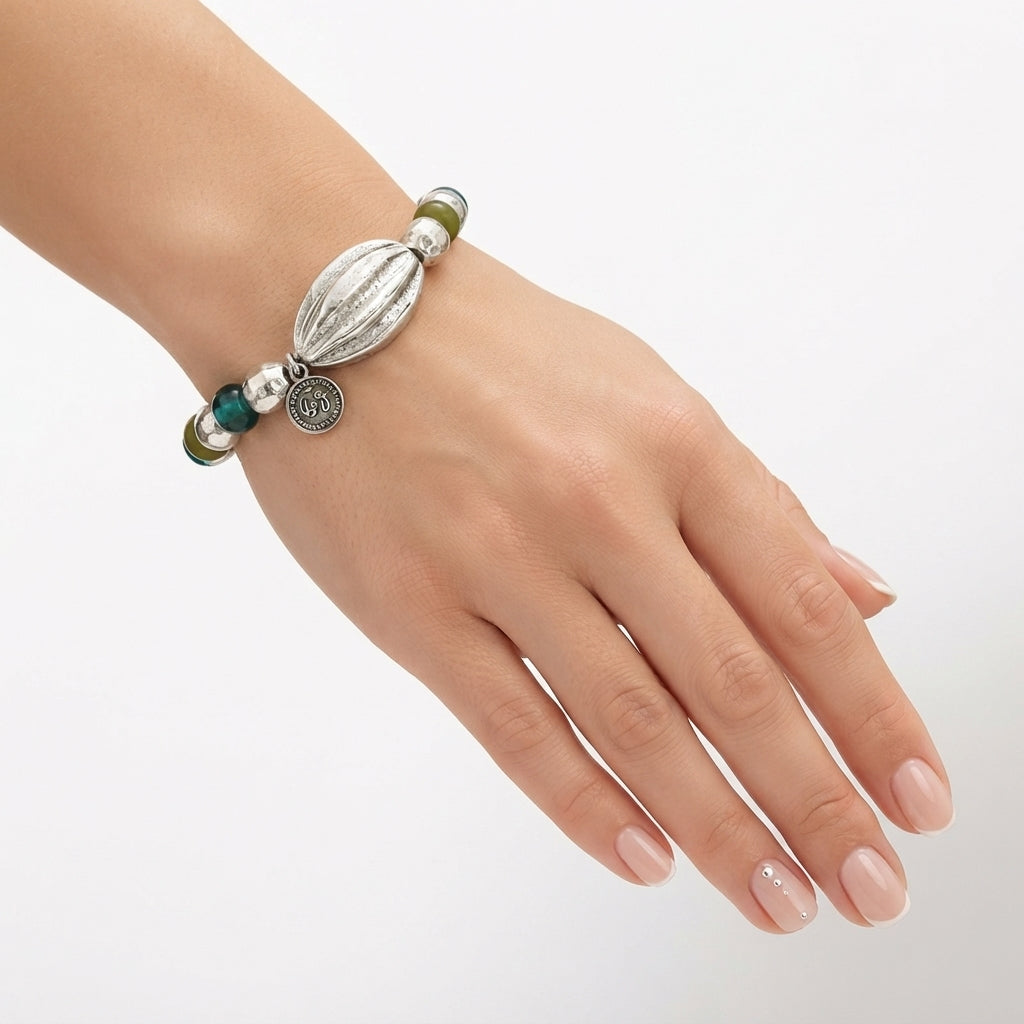 Pulsera Oliva elastica y resina
